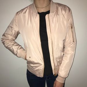 Pink bomber jacket